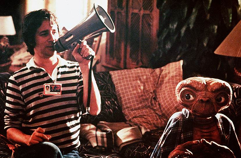 Cтивен Спилберг на съемках "Инопланетянина", 1981 год 